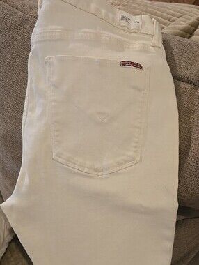 Hudson Jeans White High Rise Ciara Skinny Jeans